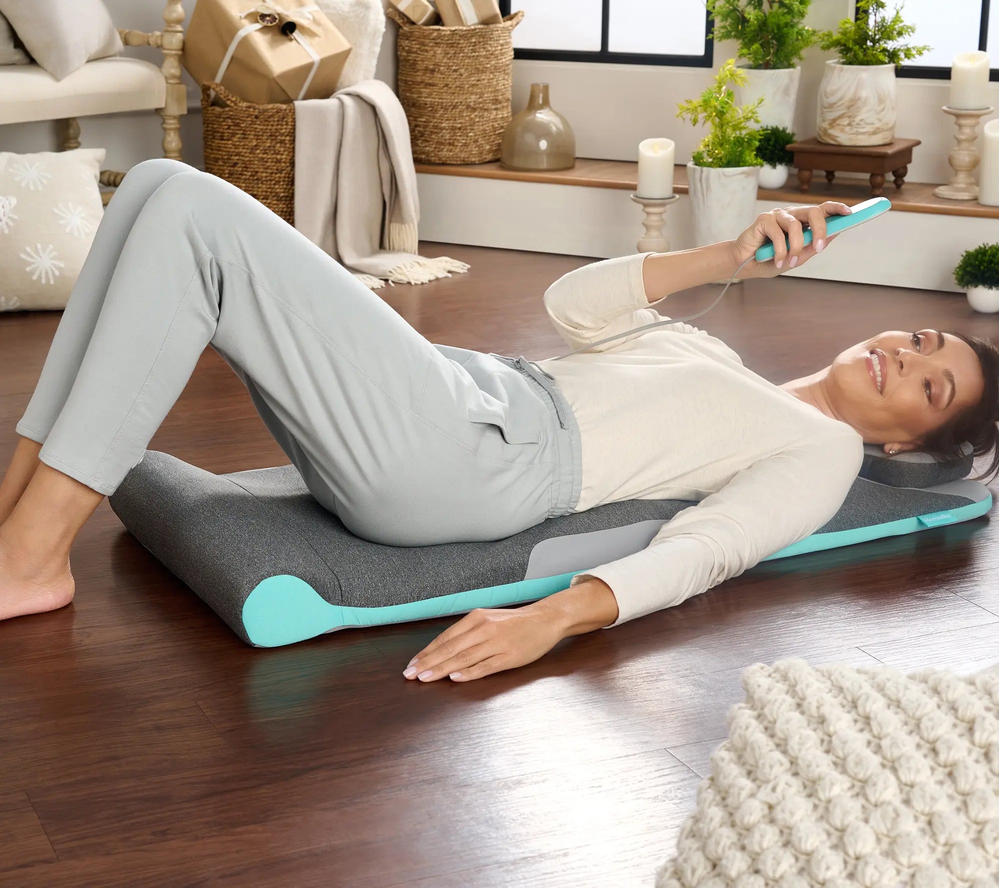 HoMedics Air Compression Back Stretching Mat with 8 Programs